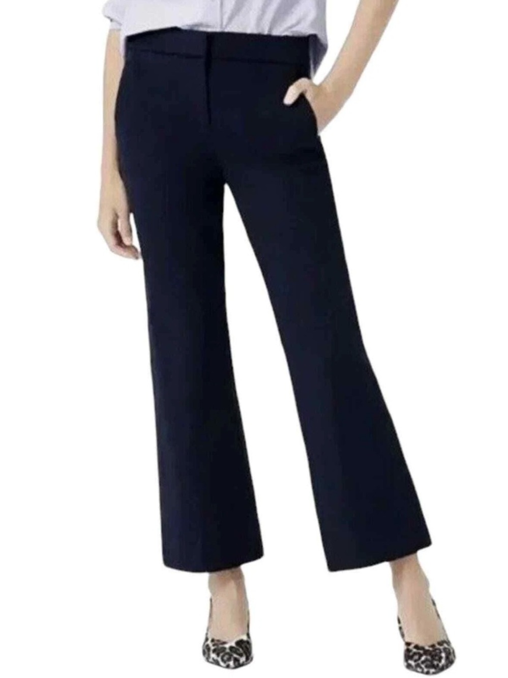 J. Crew Hayden kickout crop pant in bi-stretch cotton